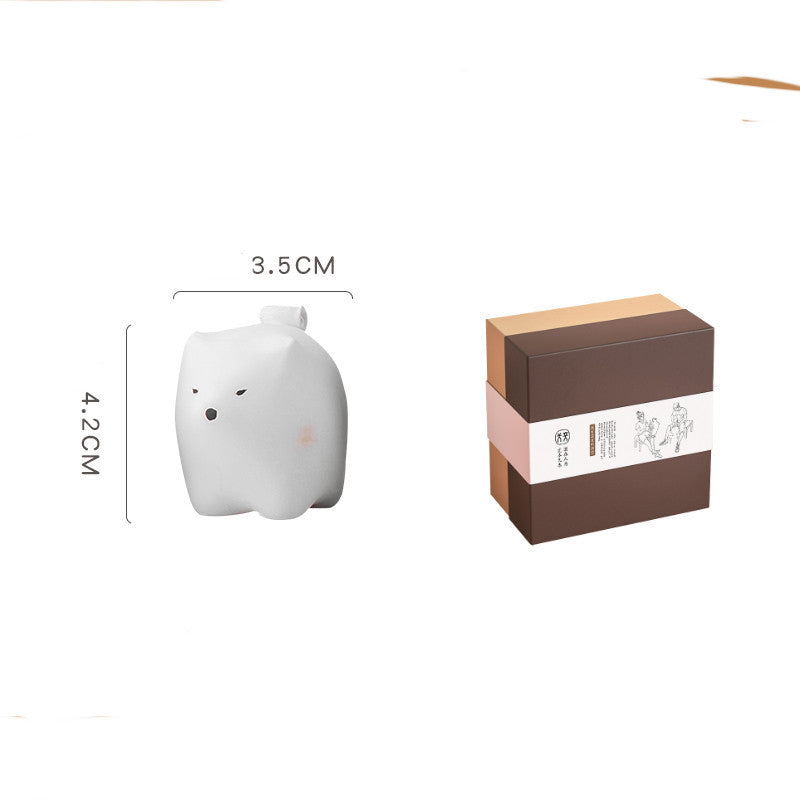 Dog Ceramic Small Ornament, Creative Cute Cartoon Desktop Decoration