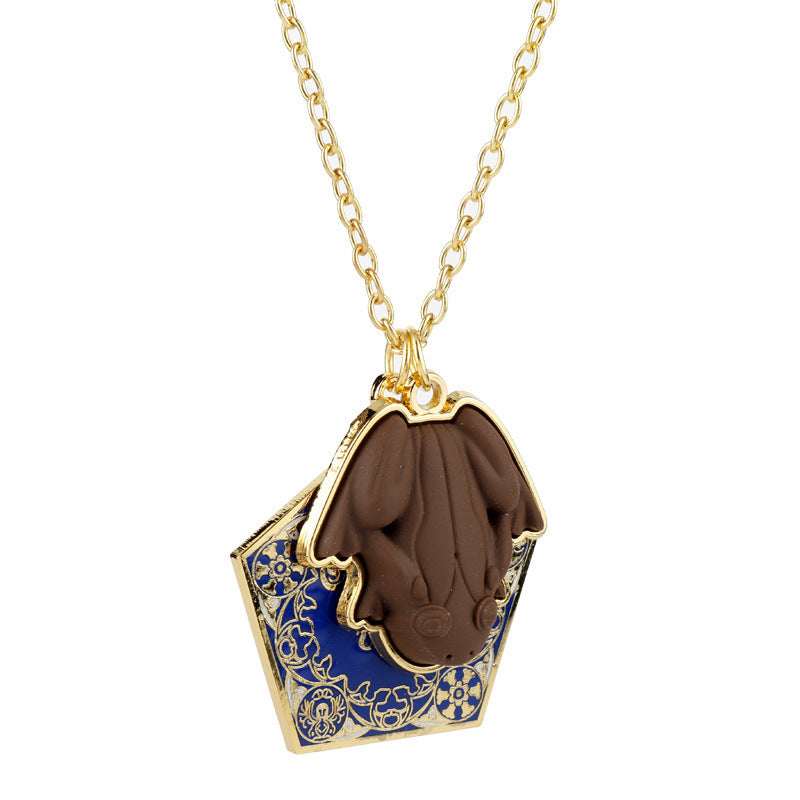 Wizardly Sweet: Chocolate Frog Hangtag Keychain of the Magic Academy.