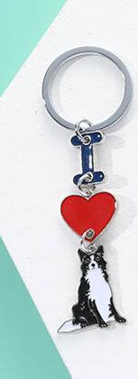 INS Love Dog Pendant, Metal Bag Charm & Keychain Accessory