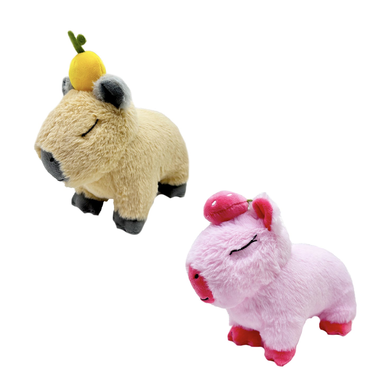 Orange Chicken Stuffed Orange Capybara Plush Toy – Cute Fruit-Themed Plush