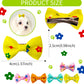 Pet Hairpin Bow Headflower, Cute Dog & Cat Headwear Ornaments (50 PCS Set)