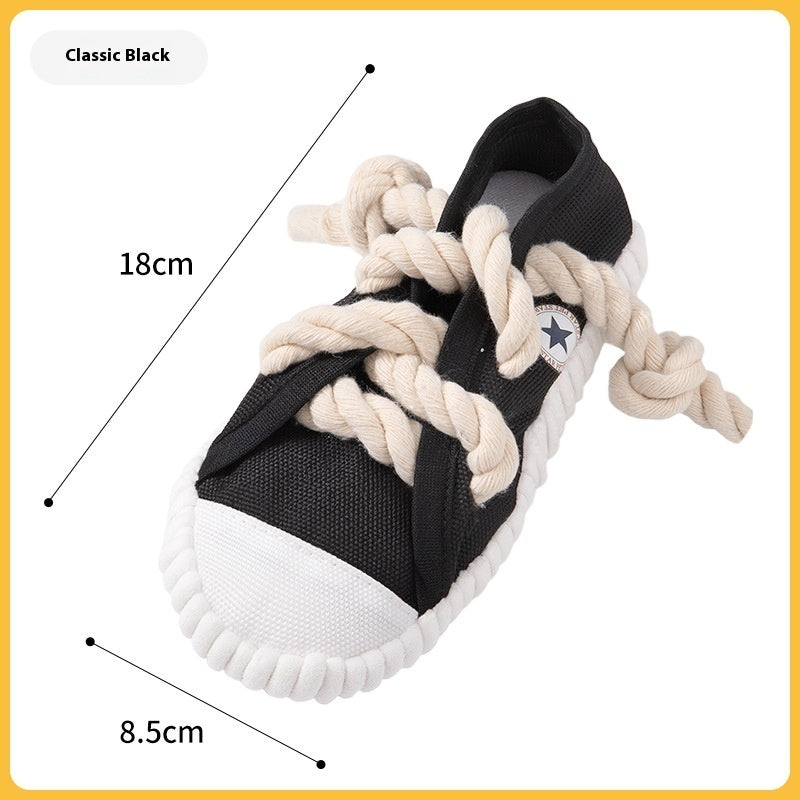 Dog Sound Slippers Toy, Self-Hi Relieving Molar Chew Toy for Pets