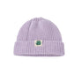 All-Season Warmth: Multicolor Frog Cloth Label Knitted Woolen Hat (Unisex).