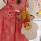 Farm-Fresh Style: Cartoon Chicken Doll Crossbody Bag (Cute Velvet Handbag).