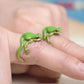 Bold Whimsy: Cute Personality Frog Ring in Retro Exaggerated Style (Adjustable Alloy).