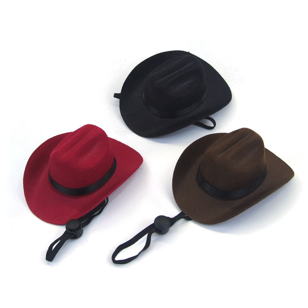 New Cat & Dog Cowboy Hat, Casual All-Season Pet Headwear