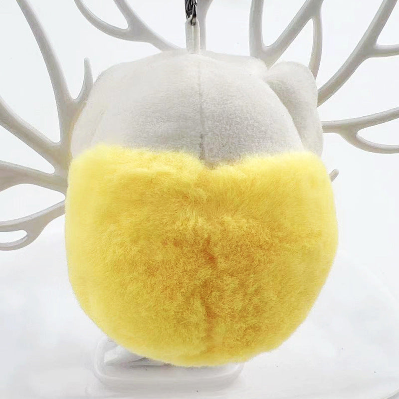 Charming Chick: Cute Little Chicken Plush Bag Charm Doll (Fashionable & Simple).