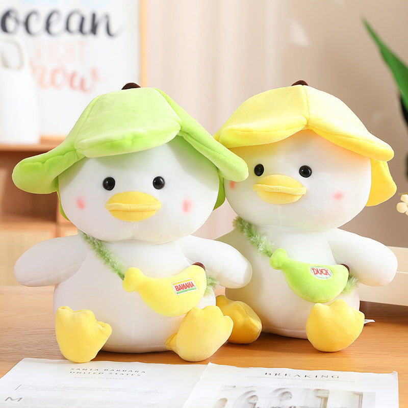 Uniquely Fun: New Banana Duck Doll Plush Toy (Super Soft, $\mathbf{25-65\text{cm}}$).