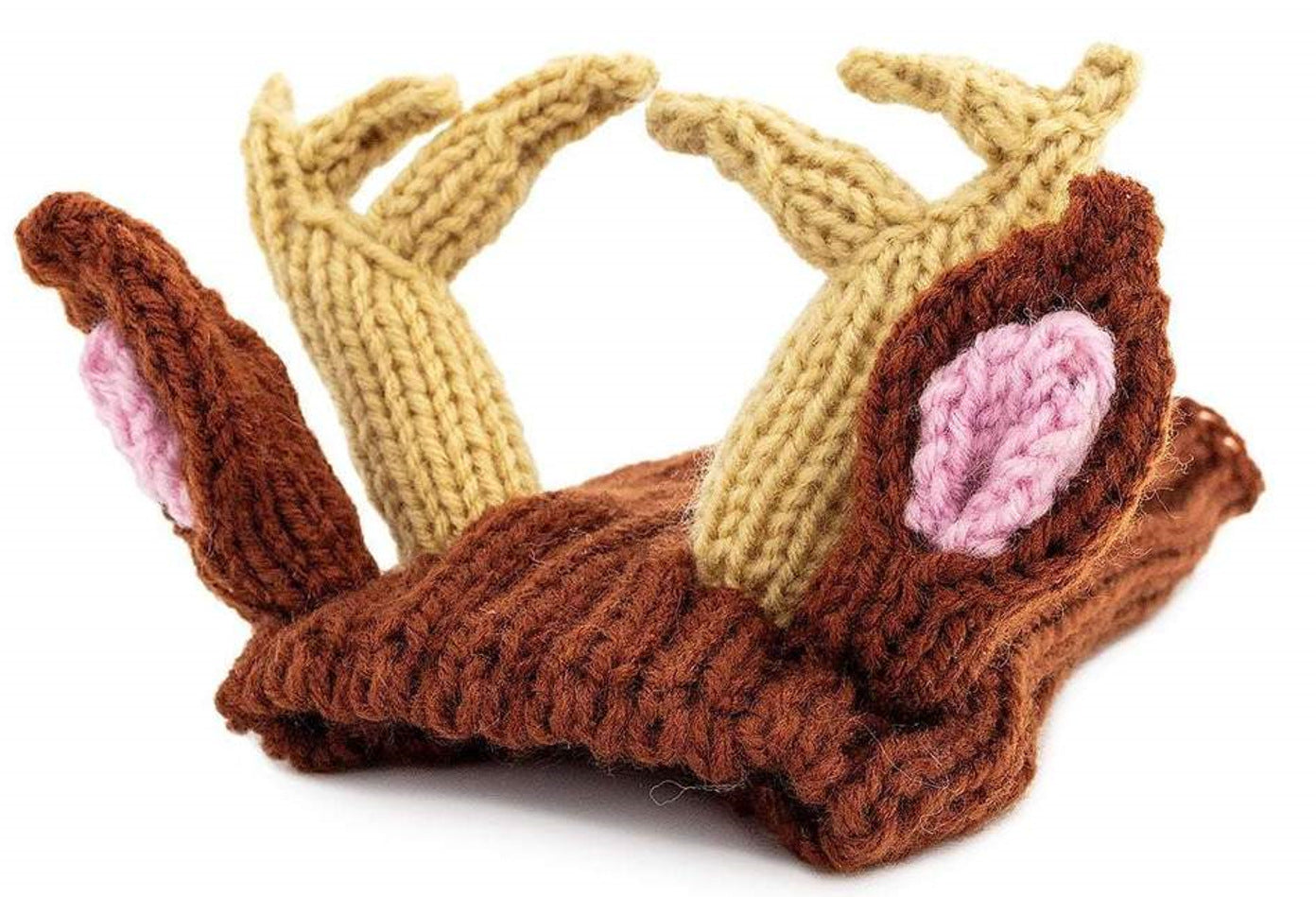 Knitted Dinosaur & Animal Pet Hat, Warm Windproof Halloween Head Cover for Dogs