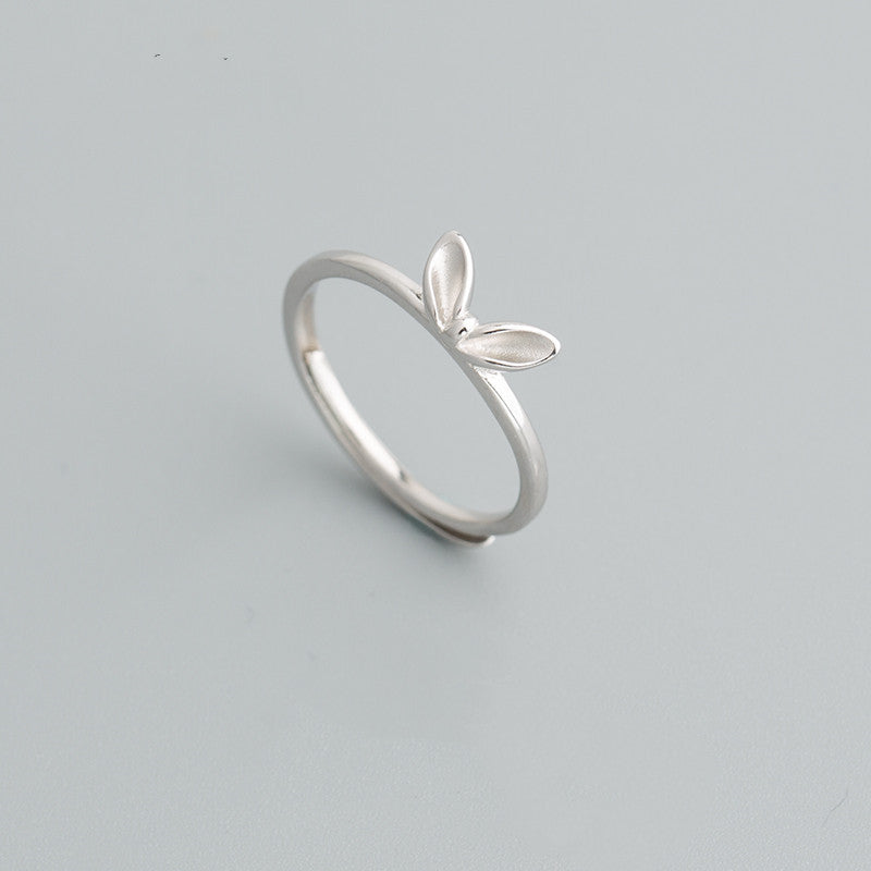 New Style Bunny Ring, Women’s Cartoon Cute Alloy Rabbit Ring (Adjustable)