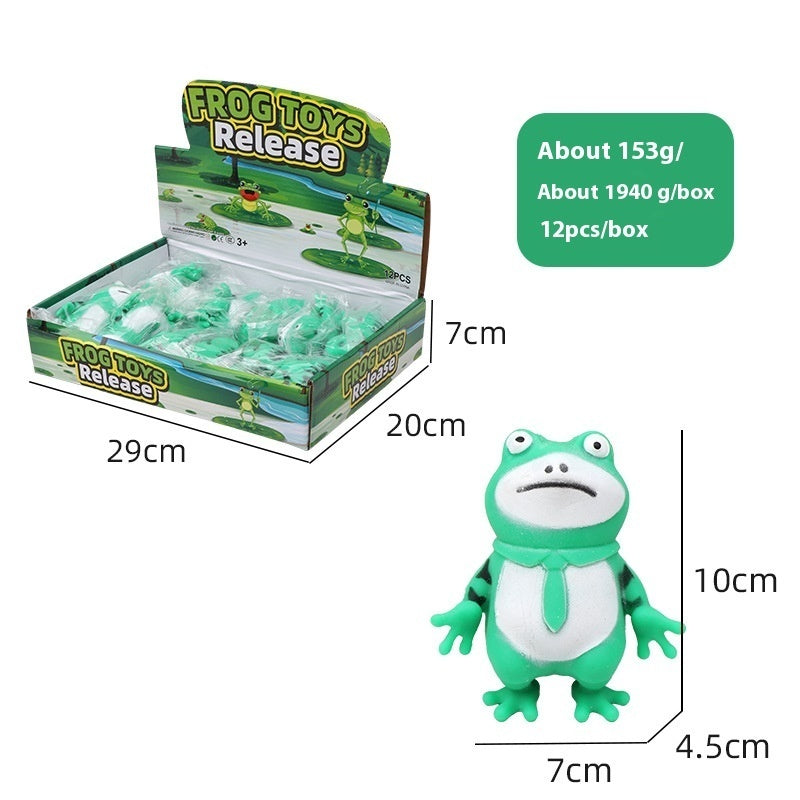 Stress Buster: Trend Cartoon Little Frog Vent Decompression Squeeze Toy.