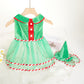 Pet Green Gauze Skirt & Hat Set, Cute Holiday Clothing for Dogs (Christmas Outfit)