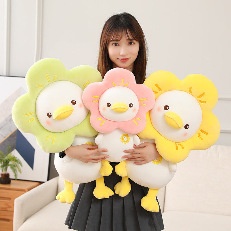 Style & Snuggles: Children's Fashion Small Yellow Duck Plush Doll (PP Cotton, Multi-Color).