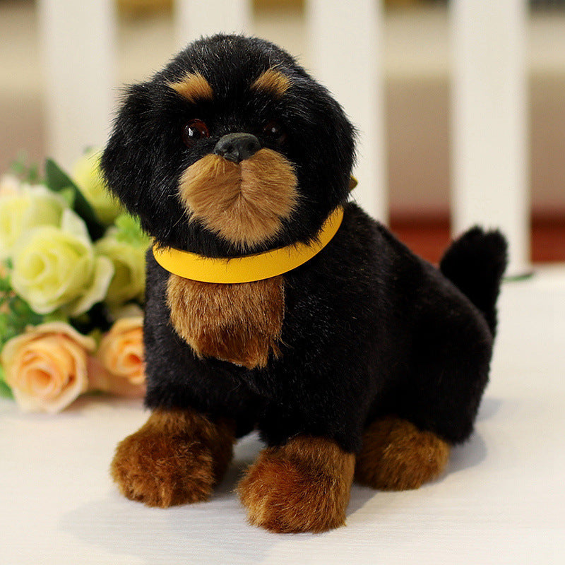 Best of Breeds: Simulated Animal Dog Plush Doll ($\mathbf{20\text{cm}}$, Labrador, Rottweiler, & More).