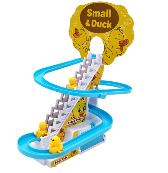 Musical Fun: Little Duck / Penguin Automatic Climbing Stairs Toy (Lights, Music, USB/Battery).