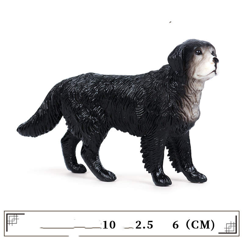 Realistic Plastic Dog Model Toy, Large Cognitive Animal Figures for Kids & Collectors