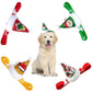 Christmas Pet Hat with Tightening Rope, Festive Dog & Cat Holiday Head Flower