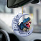 Sleeping Angel Dog Car Pendant, Acrylic Hanging Ornament for Cars, Doors & Home Decoration