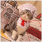 Kitchen God Pet Costume, Funny Chef Cloak & Hat Set for Dogs and Cats