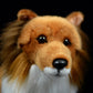 Simulation Dog Doll, Cute Collie Model Plush Figurine (26cm Realistic Puppy Doll)