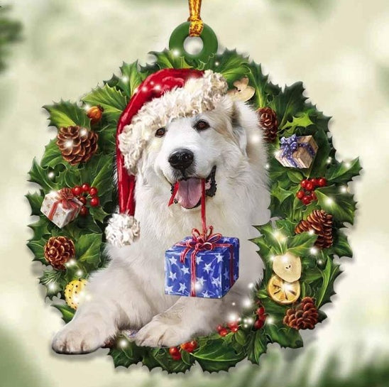 Sleeping Dog Angel Car Pendant, Acrylic Hanging Ornament for Cars, Doors & Home Decor