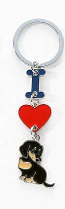 INS Love Dog Pendant, Metal Bag Charm & Keychain Accessory
