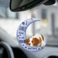 Sleeping Angel Dog Car Pendant, Cute Acrylic Hanging Ornament for Cars, Doors & Home Decor