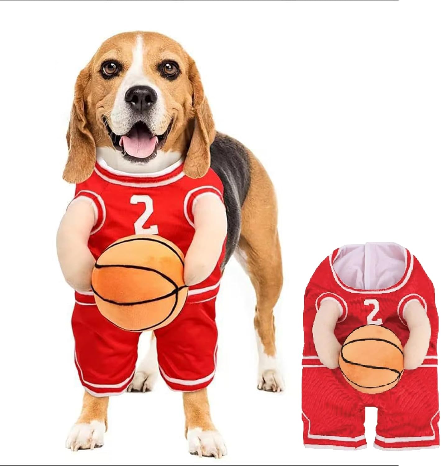 Pet Costumes, Dog Basketball Player Costume for Halloween, Sports Cosplay & Funny Dress-Up