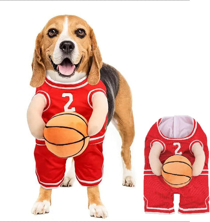 Pet Costumes, Dog Basketball Player Costume for Halloween, Sports Cosplay & Funny Dress-Up