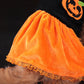 Halloween Pumpkin Pet Costume, Crystal Velvet Pumpkin Dress & Sweater for Dogs & Cats (S–2XL)