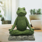 Find Inner Peace: Meditation Frog Resin Zen Animal Yoga Figurines.