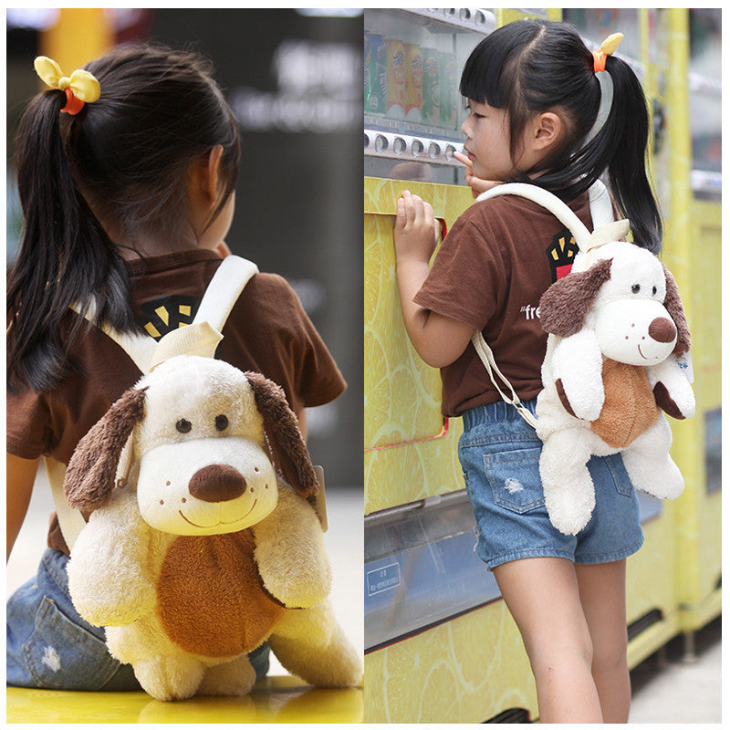 Toddler Favorite: Cute Cartoon Puppy Dog Doll Backpack ($\mathbf{40\times 20\text{cm}}$) for Kindergarten.