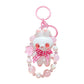 Cartoon Beaded Cute Bunny Doll Keychain, Acrylic Charm Accessory