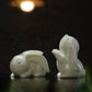 Mascot Creative Ceramic Bunny Ornaments, Lucky & Moon Rabbit Figurines
