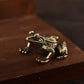 Copper Tea Decoration Frog Ornament – Small Handcrafted Water Frog Pendant