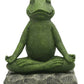Find Inner Peace: Meditation Frog Resin Zen Animal Yoga Figurines.