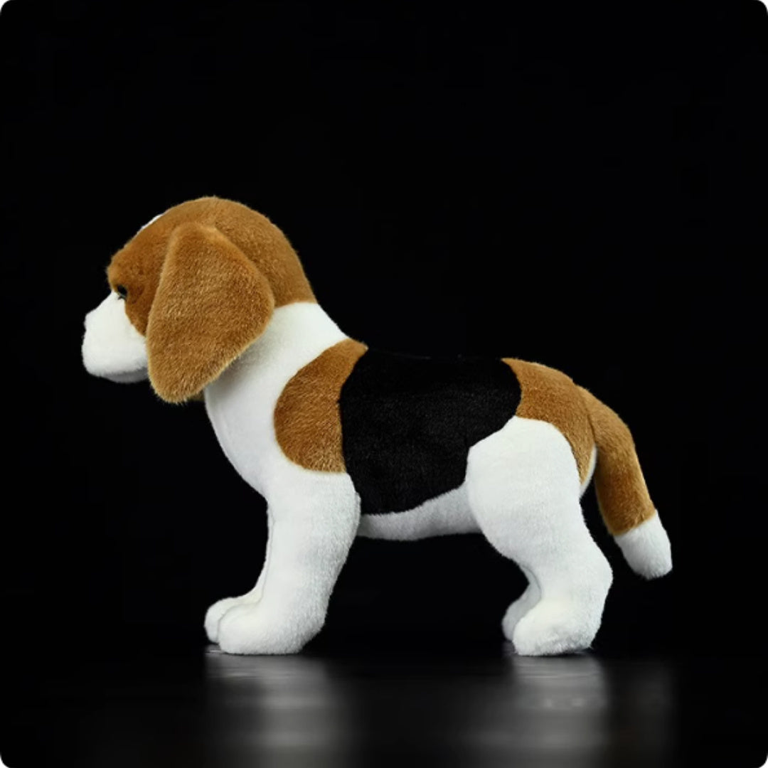 Lifelike Cuddles: Beagle Dog Doll Simulation Plush Toy ($\mathbf{29\text{cm}}$).