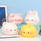 Charming Companions: Pig, Rabbit, Kitten, or Duck Vinyl Small Night Lamp (Rechargeable).