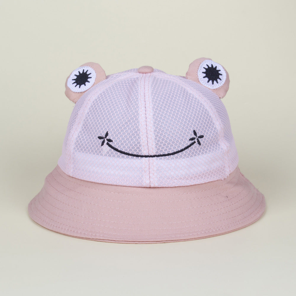 All-Ages Fun: Cute Stereo Frog Breathable Net Sun Hat (Travel & Leisure).