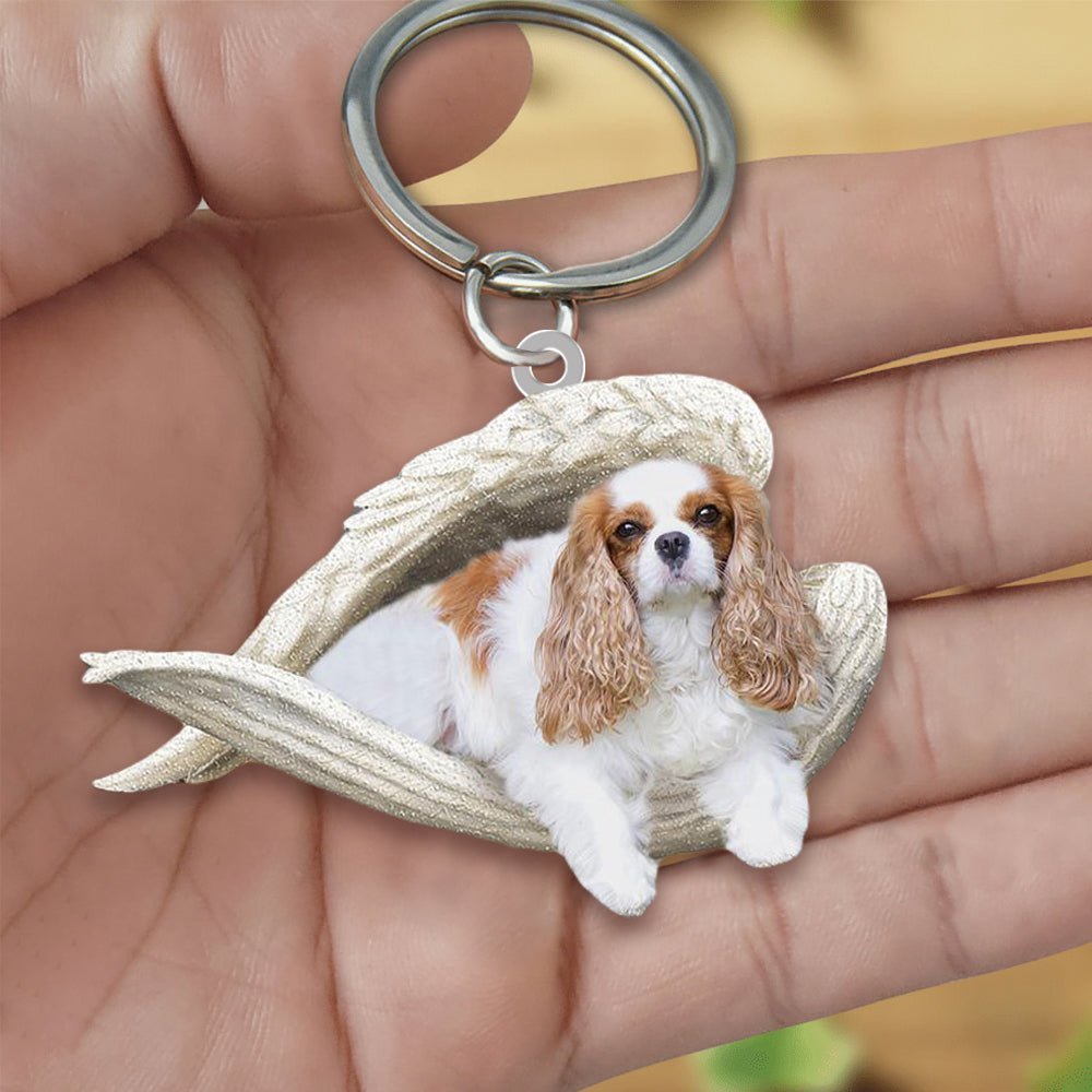 Creative Fashion Cute Dog-Shaped Acrylic Keychain, Single-Sided Print