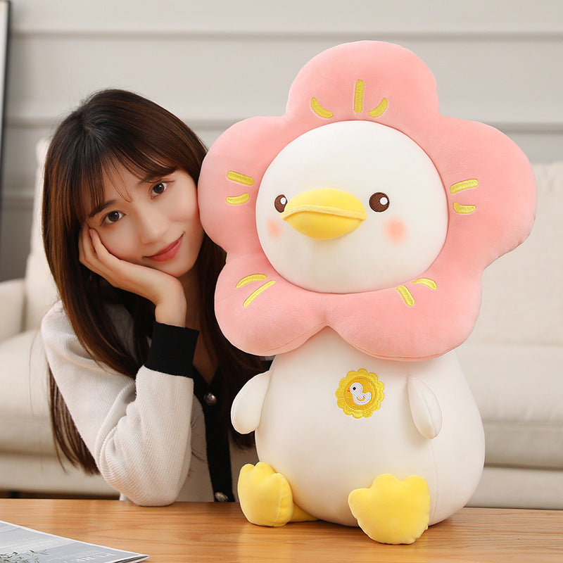 Style & Snuggles: Children's Fashion Small Yellow Duck Plush Doll (PP Cotton, Multi-Color).