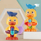 Bath Time Fun: Dr. Duck Rotating Waterwheel Sucker Toy ($\mathbf{25\text{cm}}$ Water Play).