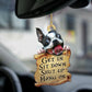 Sleeping Angel Dog Car Pendant, Acrylic Hanging Ornament for Cars, Doors & Home Decor
