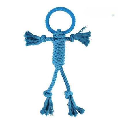 Tough Tug: Modern Dog Chew Toy with Cotton Rope for Molar Teeth Cleaning (Tear-Resistant, $\mathbf{50\text{cm}}$ Long).