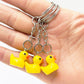 Pocket Pal: Creative Cartoon Mini Small Yellow Duck Keychain (Resin Pendant).