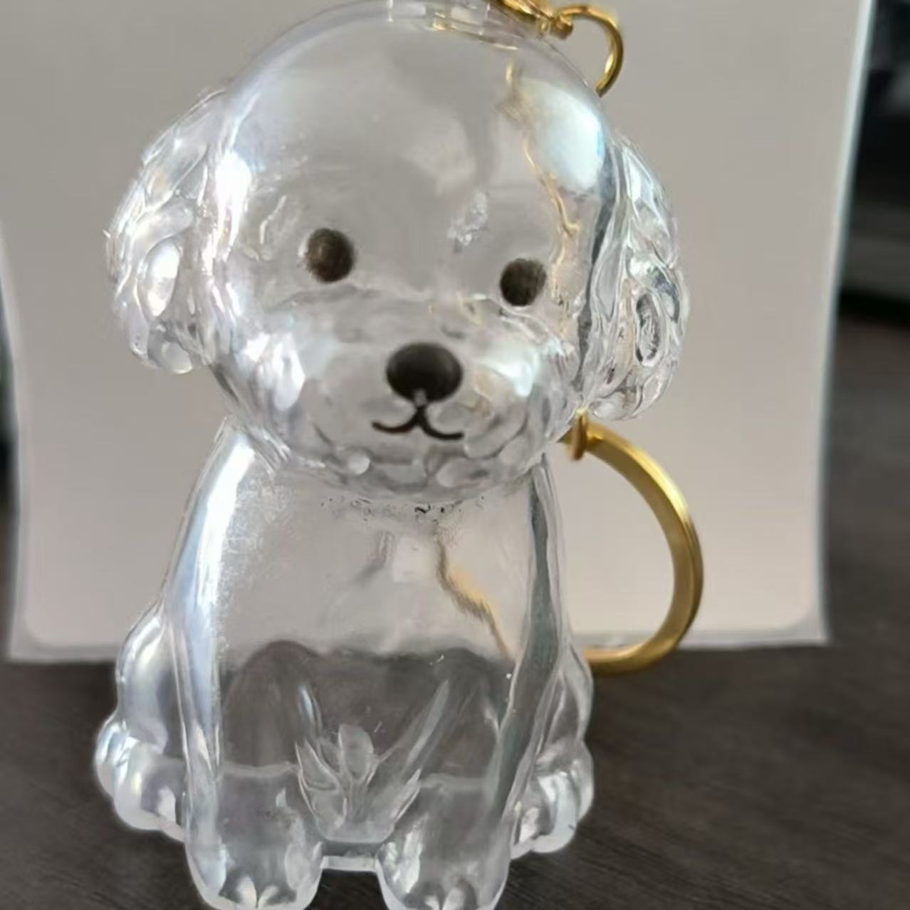 Dog Fur Storage Keychain, Cute Silicone Pet Pendant Accessory