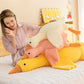 Sand Carving Duck & Big White Goose Plush Doll – Dehaired Angora-Style Long Sleeping Pillow Gift