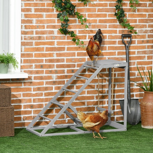 Swing Set with Chicken Perch and Hen Ladder, Chicken Coop Toys for Active, Healthy Hens
