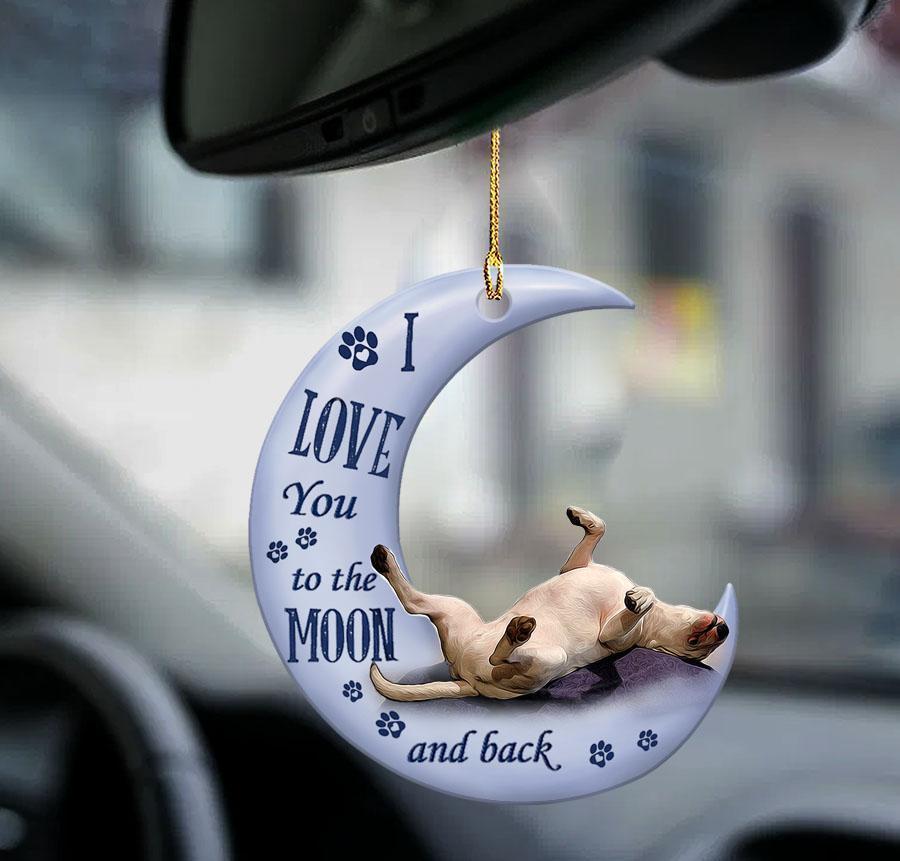 Sleeping Angel Dog Car Pendant, Acrylic Hanging Ornament for Cars, Doors & Home Display