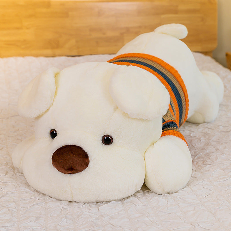 Giant Cuddles: Sweater Sitting/Lying Dog Plush Doll ($\mathbf{70}$–$\mathbf{120\text{cm}}$ Short Plush).